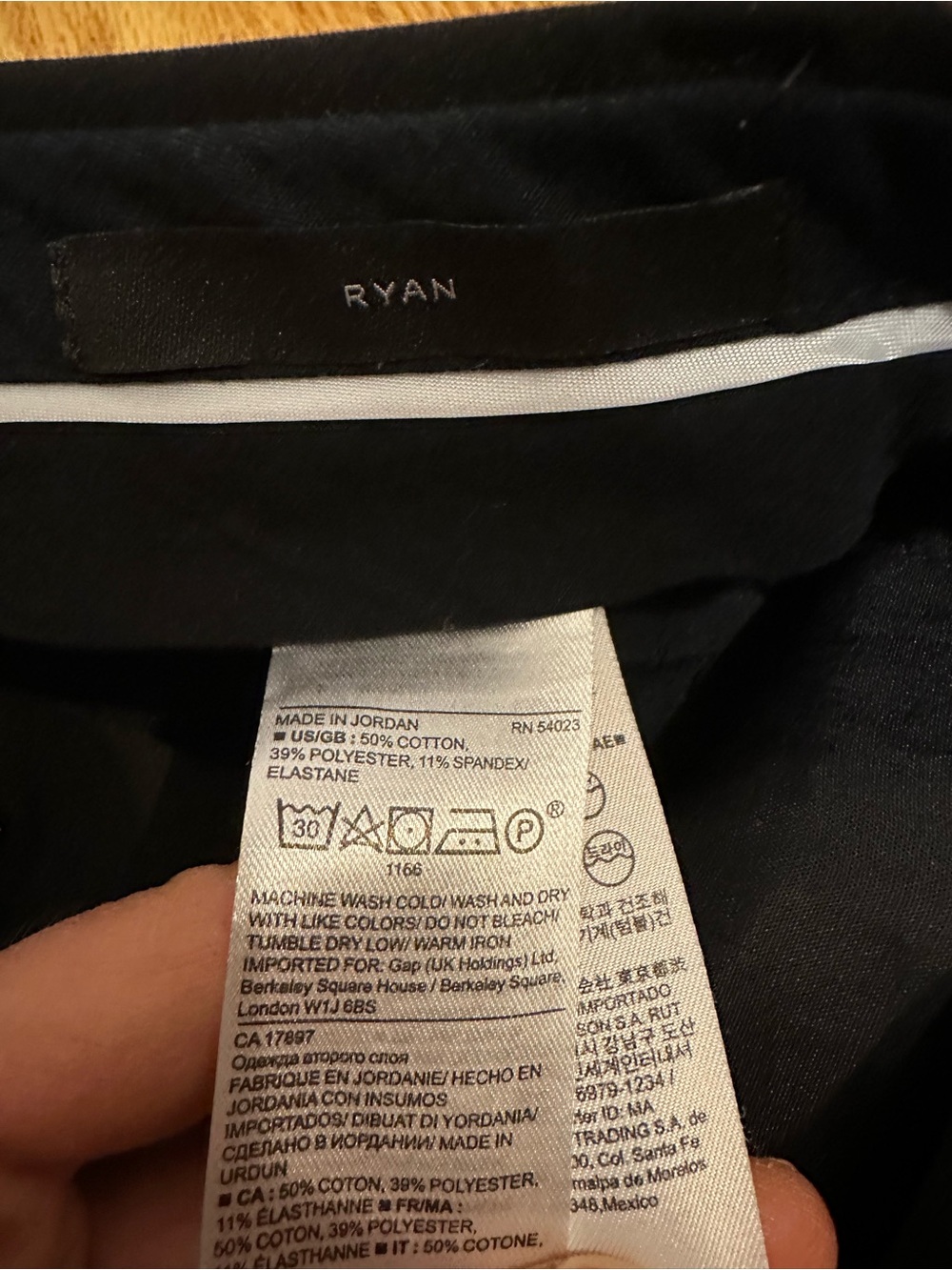 Banana Republic Black Ankle-Length Dress Pants - Straight Leg - Picture 5 of 7